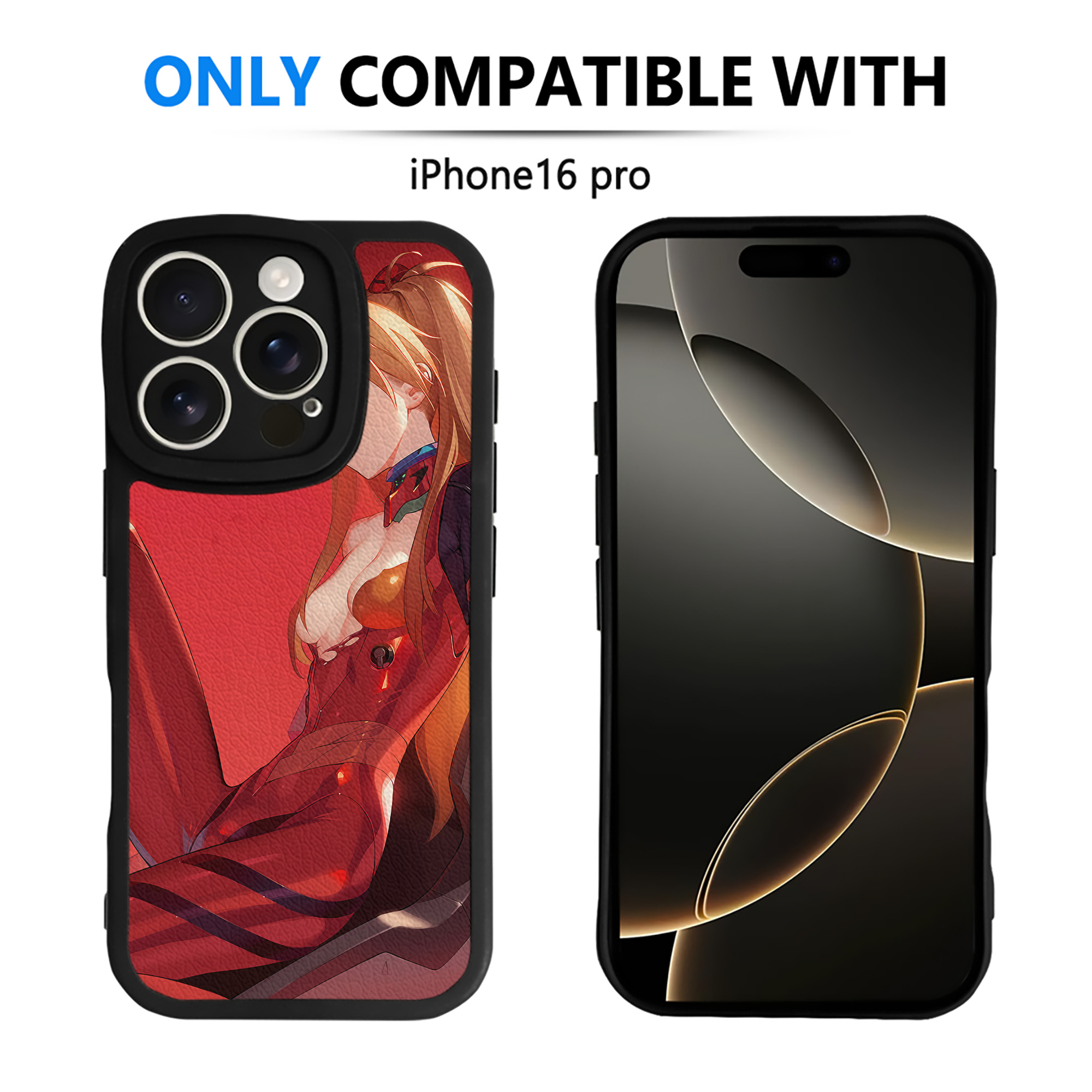 （画像用） EVA 新世紀エヴァンゲリオン 【iPhone 16シリーズ対応】シリコンスマホケース（レザー調） 材質：シリコン